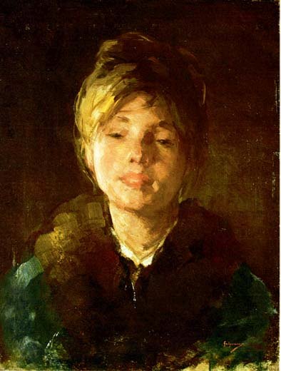 Pictură Grigorescu Nicolae Portret de femeie INP Bunuri culturale