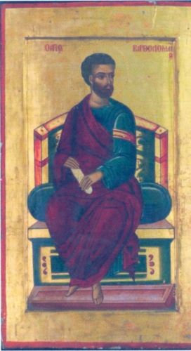 icoană; Sfântul Apostol Bartolomeu (din registrul Marea Deisis)