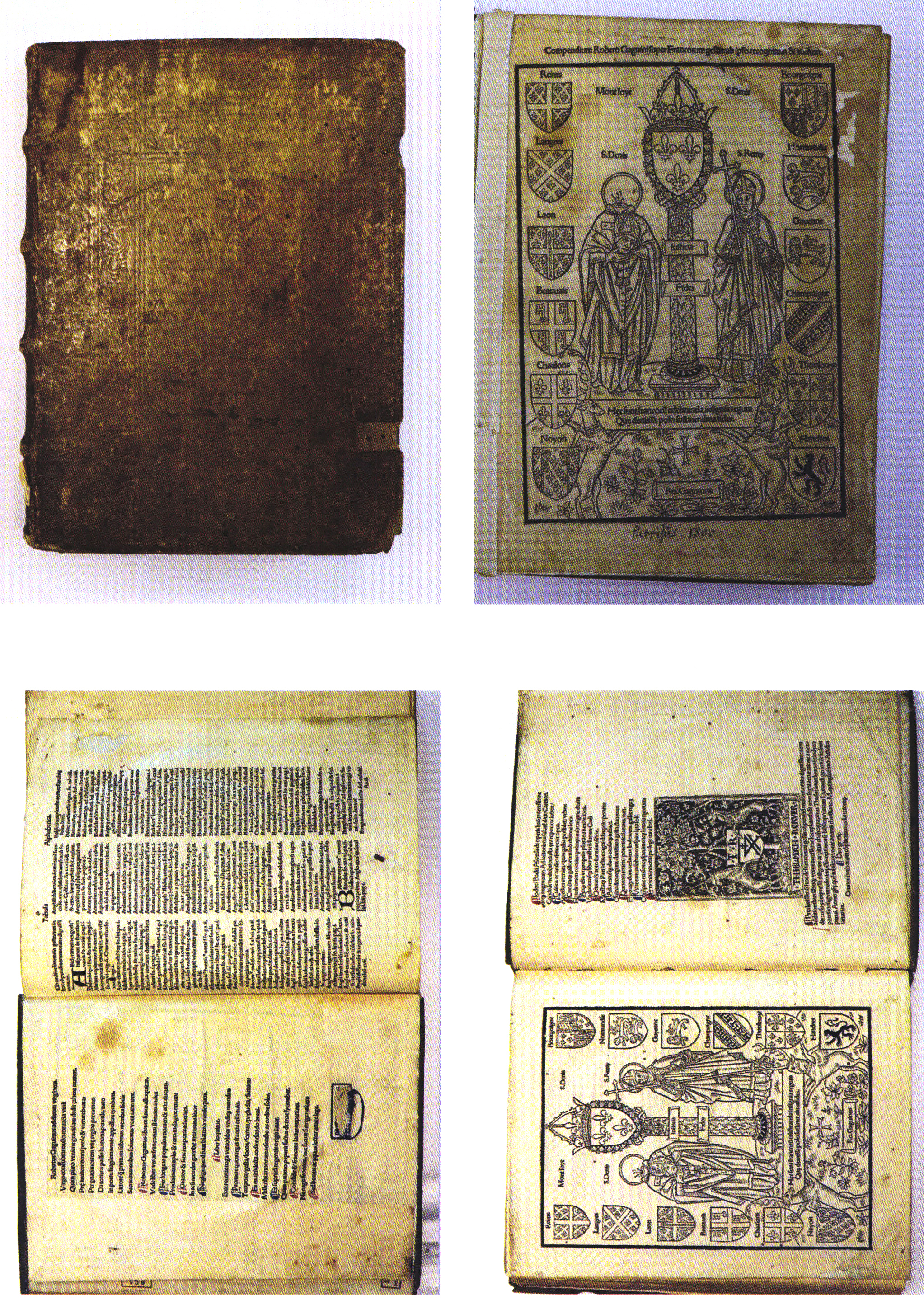 Incunabul - Robertus Gaguinus (Colline-Beaumont (Pas-de-Calais), 1423/1433 - Paris, 1501); Compendium de origine etgestis Francorum