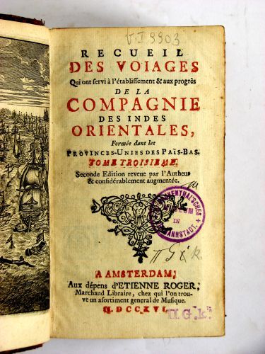 Carte Estienne Roger Ed Com Librar Recueil Des Voiages De La