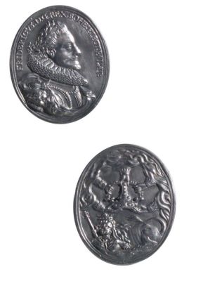 Medalie dedicată încoronării lui Frederic (antirege) ca rege al Boemiei