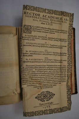 carte veche - Junius, Melchior; Rector Academiae Argentoratensis … studiosis adolescentibus