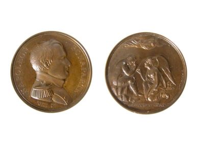 Medalie dedicată captivității lui Napoleon pe Sfânta Elena