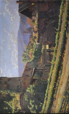 pictură de șevalet - Miess, Friedrich; Peisaj din Brașov