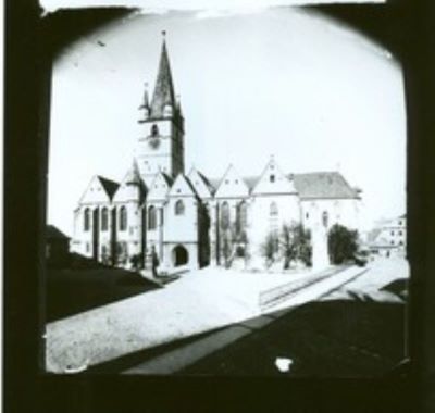clișeu - Emil Fischer; Biserica Evanghelică din Sibiu