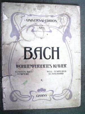 partitură muzicală - J.S.Bach; Wohltemperiertes Klavier