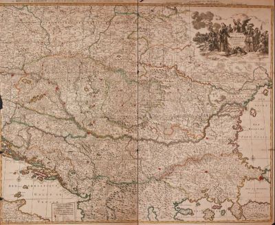 hartă - Nicolas Sanson , Guillaume Sanson, Adrien Sanson și Alexis Hubert Jaillot.; Nicolas Sanson și urmașii săi, Regatul Ungariei, Paris, c. 1670 (ed. Johannes Covens și Cornelis Mortier, Amsterdam, c. 1730).