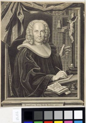 gravură - Kleinschmidt, Johann Jakob; Portret de bărbat