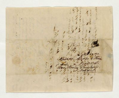 manuscris - Ion Heliade Rădulescu; Scrisoare trimisă de Ion Heliade Rădulescu, din Viena, pe 29 noiembrie 1846, soției sale, Maria, aflată la București