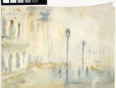 acuarelă - Schweitzer-Cumpăna, Rudolf; Veneția în ceață
