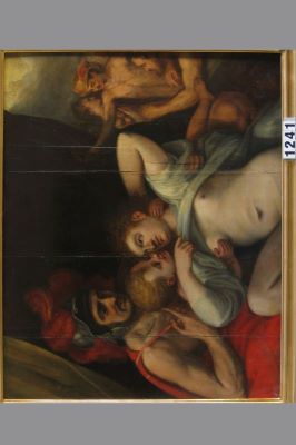 pictură de șevalet - Vriendt, Frans van, zis Floris; Marte și Venus pândiți de zeii din Olimp