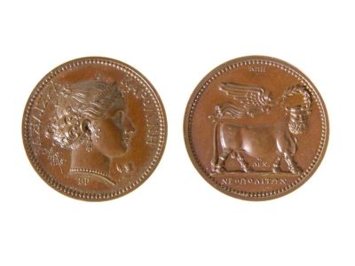 Medalie dedicată Carolinei de Neapole
