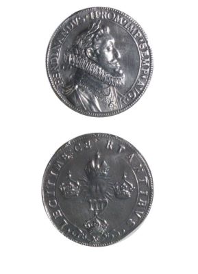 Medalie dedicată încoronării lui Ferdinand al II-lea ca împărat roman