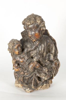 ronde-bosse; Sfântul Anton cu Pruncul în brațe