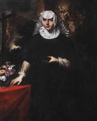 pictură de șevalet - Carbone, Giovanni Bernardo; Portretul unei călugărițe
