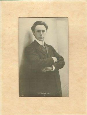 fotografie; Paul Felix Weingartner von Münzberg, dirijor, compozitor și pianist austriac