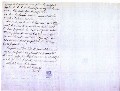 manuscris - Document redactat de către Dimitrie Bolintineanu; Scrisoare a lui Dimitrie Bolintineanu adresată lui Christian Tell, nedatată