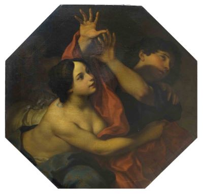 pictură de șevalet - anonim; Iosif și soția lui Putifar