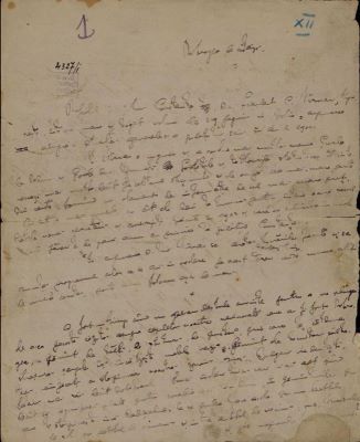 Textul manuscris a fost redactat de Nicolae Iorga.; Manuscris al lui Nicolae Iorga intitulat ”Dobrogea de astăzi”