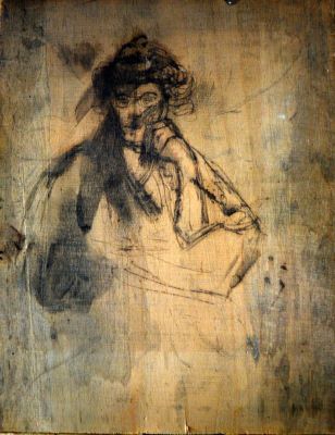 grafică de șevalet - Pallady, Theodor; Mama artistului