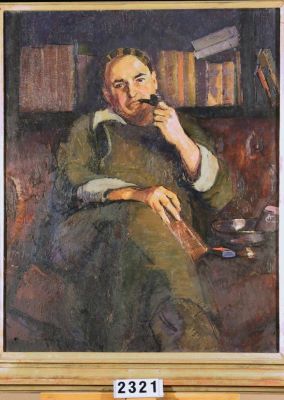 pictură de șevalet - Ciucurencu, Alexandru; Poetul Marcel Breslașu