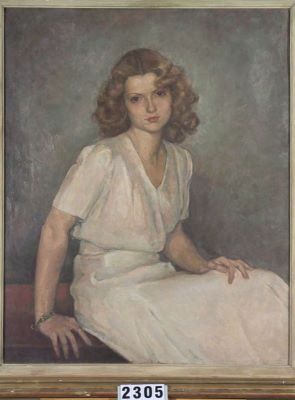 pictură de șevalet - Ressu, Camil; Portret de fată