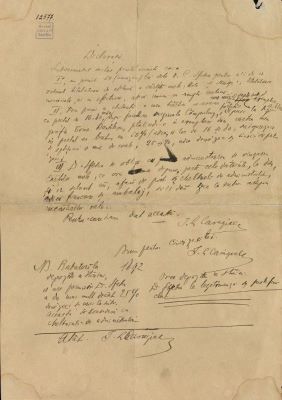 corespondență - Documentul a fost redactat de I. L. Caragiale; Scrisoare a lui I. L. Caragiale către librarul C. Sfetea, datată pentru anul 1892
