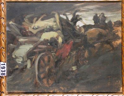 pictură de șevalet - Popp, Aurel; Înmormântare în Siberia