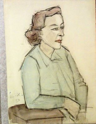 desen - Pallady, Theodor; Portret de femeie