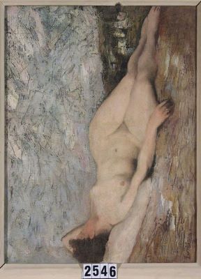 pictură de șevalet - Luchian, Ștefan; Nud de femeie culcat în peisaj