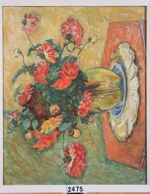 pictură de șevalet - Maniu-Mützner, Rodica; Vas cu flori
