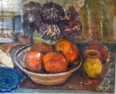 pictură de șevalet - Ghiață, Dimitrie; Fructe și flori