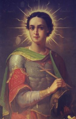 pictură de șevalet - Tattarescu, Gheorghe; Icoană - Sfintul Dimitrie