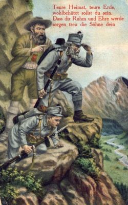 ilustrată color; Soldați austrieci