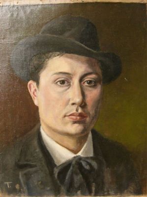 pictură de șevalet - Tamás, Emerich; Autoportret (tânăr)