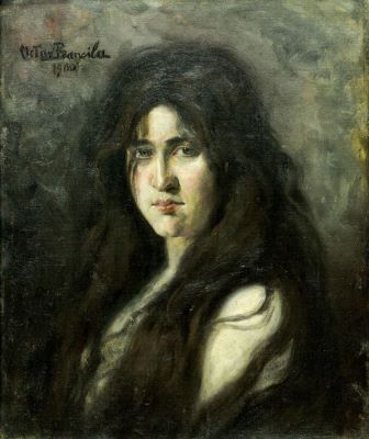 pictură de șevalet - Băncilă, Octav; Portret de fată