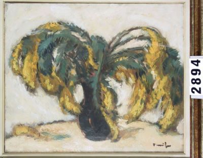 pictură de șevalet - Tonitza, Nicolae; Vas cu mimoze