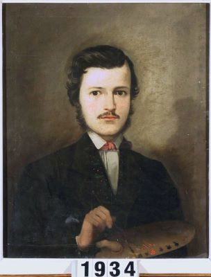pictură de șevalet - Georgescu, Constantin; Autoportret