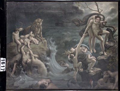 pictură de șevalet - Popp, Mișu; Potopul
