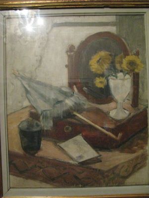 tablou - Pallady, Theodor; Natură moartă cu umbrelă