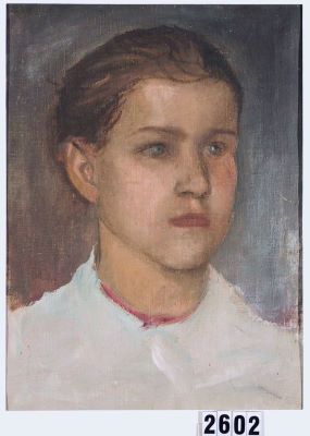 pictură de șevalet - Tamás, Emerich; Portret de fată
