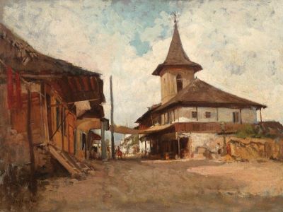 pictură de șevalet - Grigorescu, Nicolae; Bărăția din Câmpulung