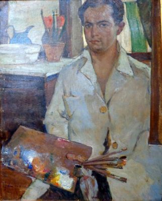 pictură de șevalet - Enea, Nicolae; Autoportret Nicolae Enea