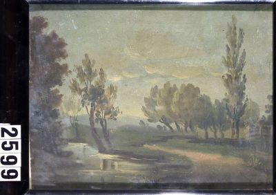 pictură de șevalet - Glatz, Theodor; Peisaj cu pârâu