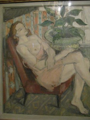 tablou - Pallady, Theodor; Femeie în fotoliu
