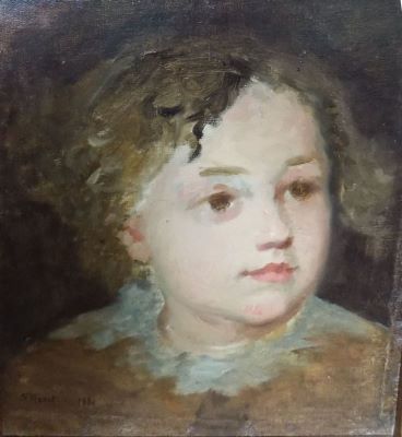 pictură de șevalet - Henția, Sava; Portret copil
