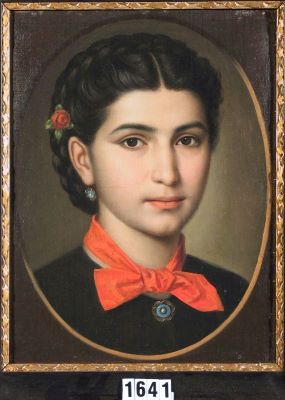 pictură de șevalet - Popp, Mișu; Portret de femeie
