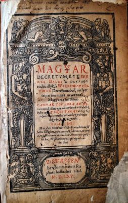 carte veche - Werboczi Istvan; Magyar decretum