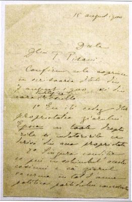 Filipescu, Nicolae; Scrisoare  trimisă de Nicolae Filipescu lui Timeon Pisani