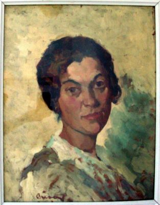 pictură de șevalet - Băeșu, Aurel; Portret de femeie